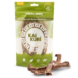 Kai Kuri Ribs Zealandia Natural Dog Treats 75g x 2 packets